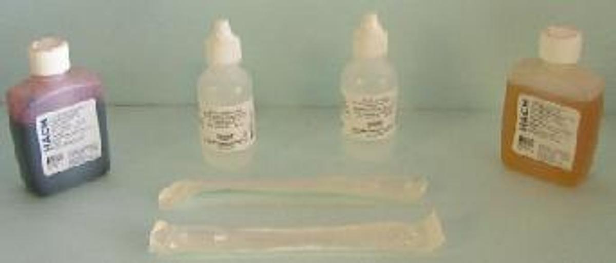 Used HACH TEST KIT HARDNESS (CA/MG) REAGENT SRT 100 TESTS.