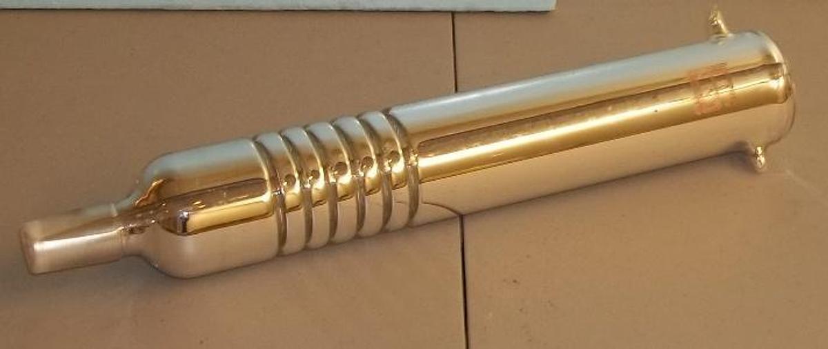 Used LANG SILVERED GLASS VACUUM JACKED DISTILLATION PERFORATED PLATE