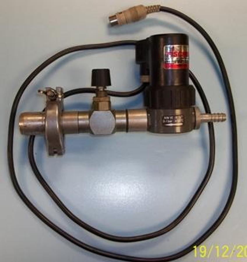 Used FISCHER LABOR-UND VERFAHRENSTECHNIK VAKUUM-MAGNETVENTIL 1.0142 11/12 24V= NW10 R3/8" 0-1 BAR +50?C WITH PLATON VALUE.