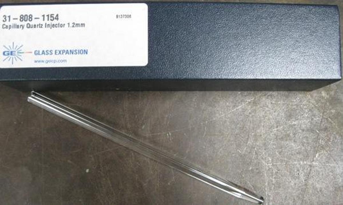 Used PERKIN ELMER GE GLASS EXPANSION CAPILLARY QUARTZ INJECTOR 1.2 MM