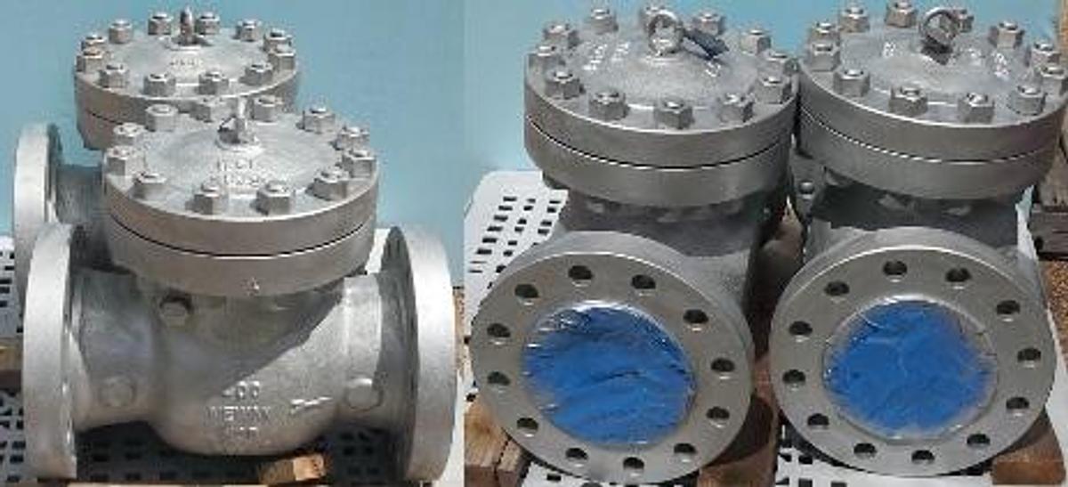 Used QTY. 2. NEWAY 6" CLASS 600 FLANGED WCB