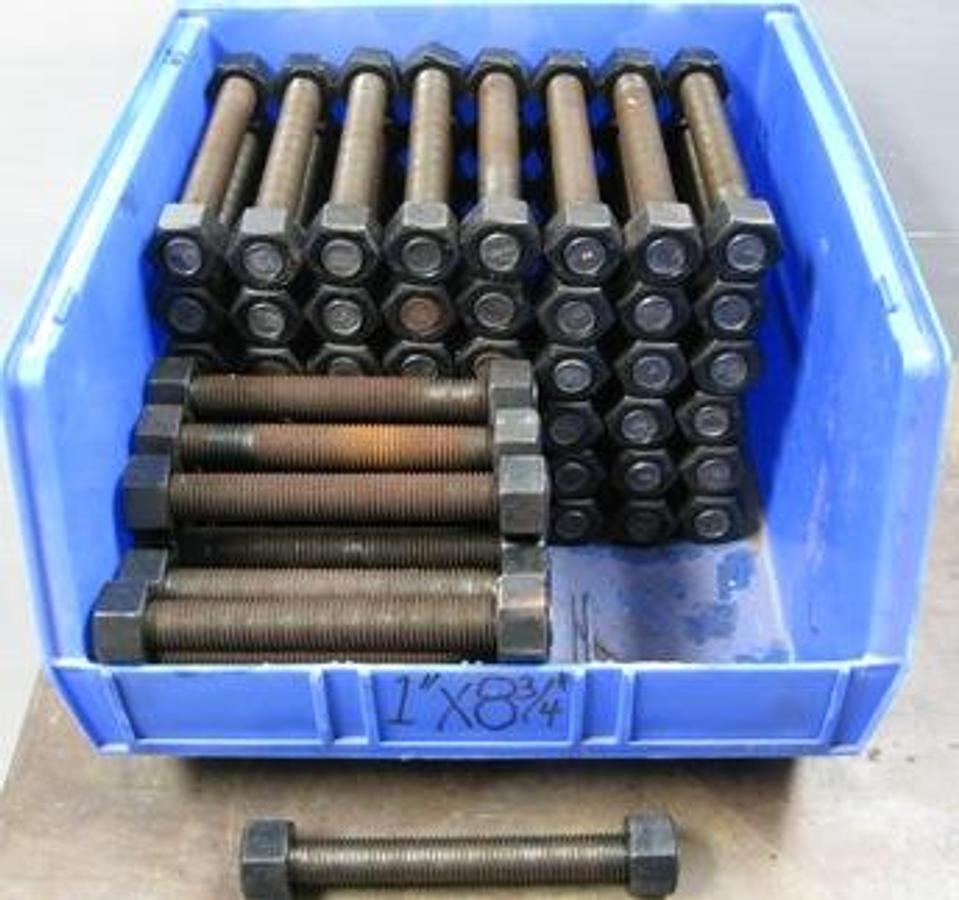 Used QTY. 65. HIGHLAND THREADS INC. STUDS WITH NUTS