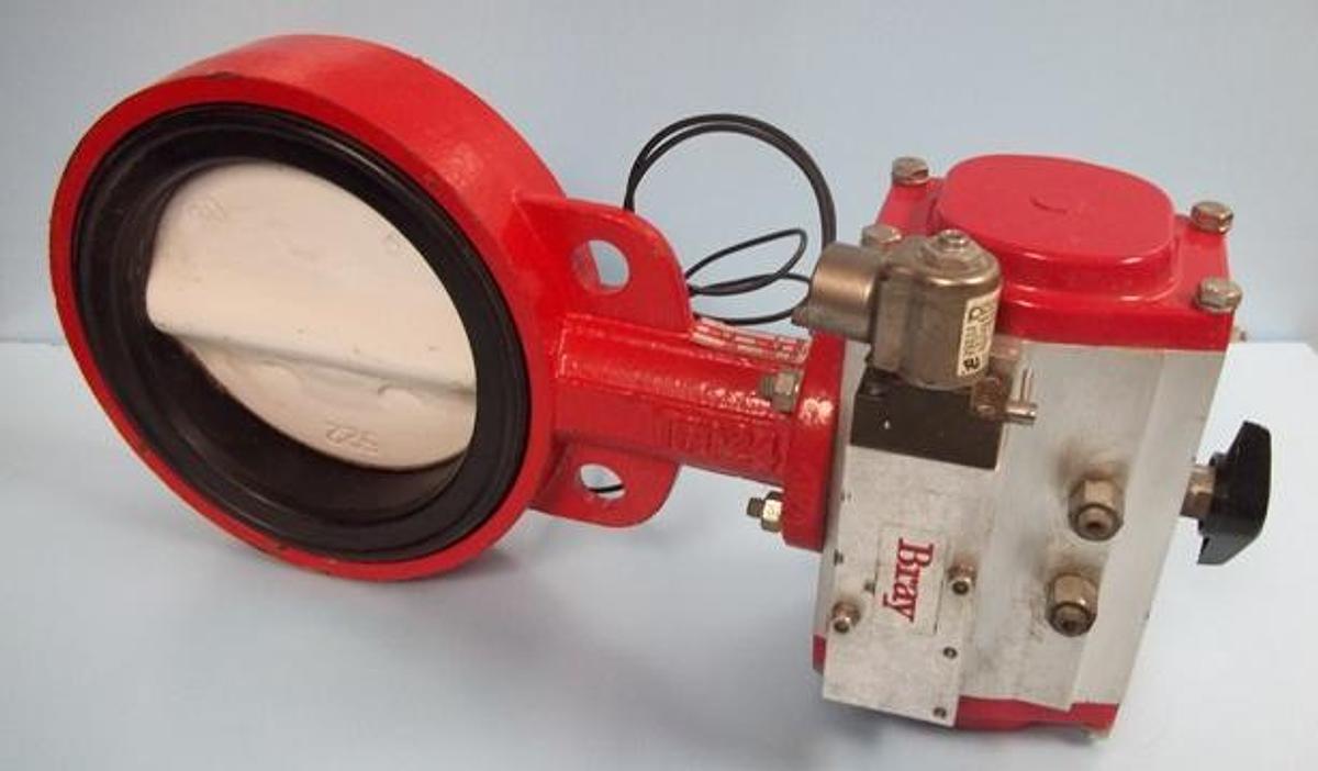 Used BRAY CONTROLS ELECTRIC BUTTERFLY VALVE P/N: 92-0830-11305-532