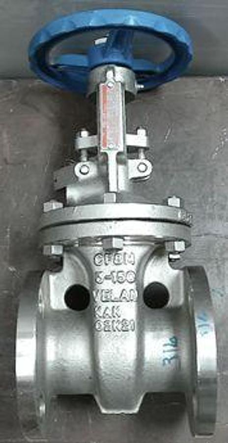 Used VELAN 3" 150 CF8M FLANGED RAISED FACE GATE VALVE