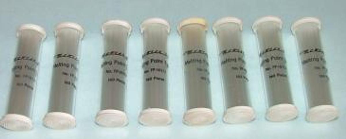 Used QTY. 8. VIALS METTLER MELTING POINT TUBES FP-5 NO. FP-18552 160 TUBES IN EACH VIAL.