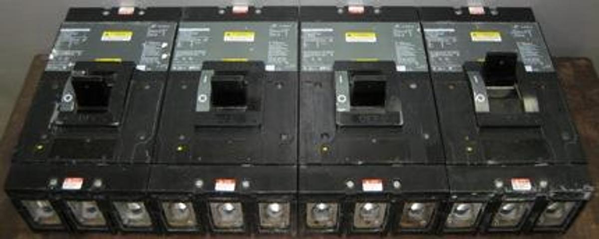 Used QTY. 4. SQUARE D LH 400 A MOLDED CASE SWITCH