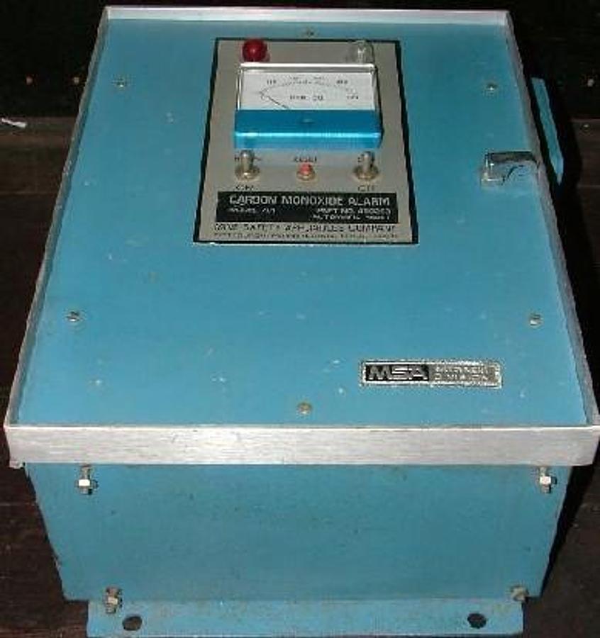 Used MINE SAFETY APPLIANCES CARBON MONOXIDE ALARM