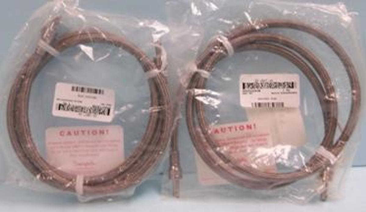 Used QTY. 2. SWAGELOK BRAIDED FLEXIBLE TFE LINED HOSE SS-4BHT-48 5047-357