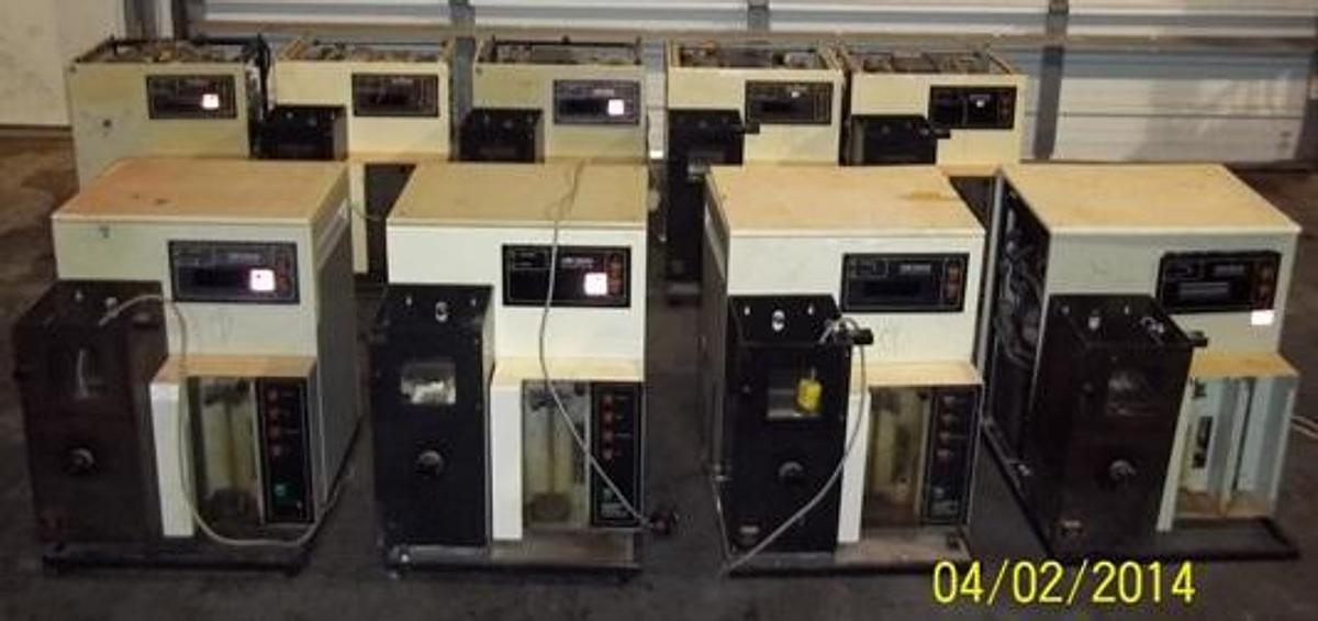 Used WALTER HERZOG GMBH NOW PAC (PETROLEUM ANALYZER CO.) DISTILLATION MP 626 PARTS MACHINE 230V 50/60HZ 2500W FABR. NR. A. 94626625 B. NO # C. 94626614 D. NO # E. 94626617 F. 91626022 G. 92626319 H. NO # I. NO #.