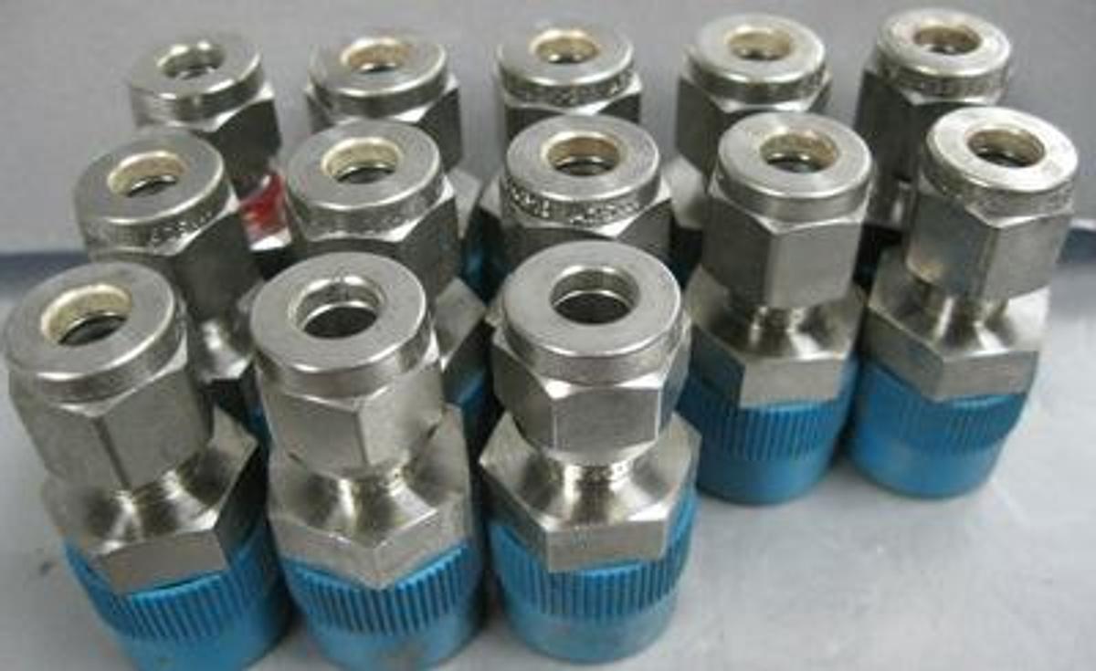 Used QTY. 13. SWAGELOK 3/8 TUBE X 3/8 MNPT