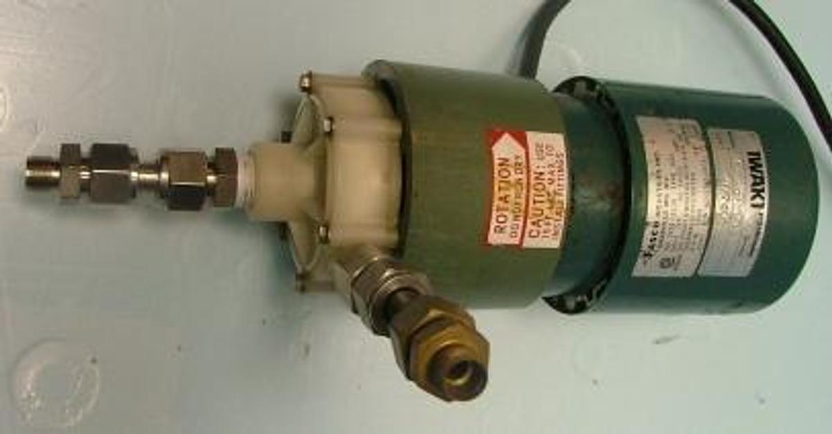 Used IWAKI PULSAFEEDER CENTRIFUGAL PUMP MODEL: MD-15T-G03.