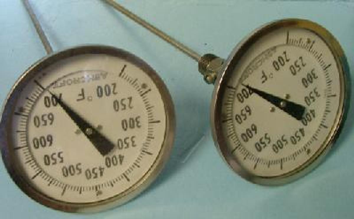 Used ASHCROFT "EVERY ANGLE" BI METAL DIAL THERMOMETER