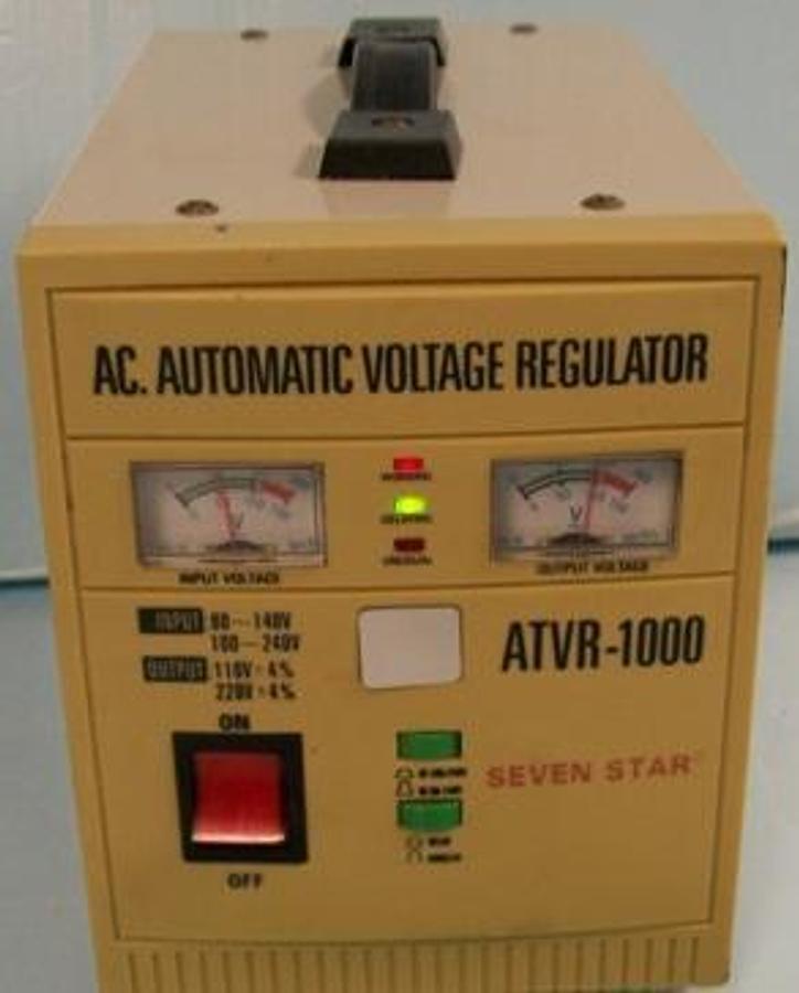 Used AC AUTOMATIC VOLTAGE-REGULATOR SEVEN STAR