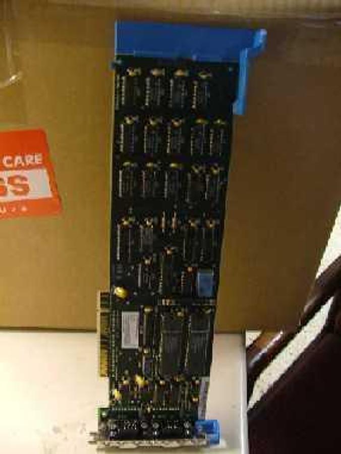 Used IBM FRU 34F008 BAR CODE: B12F0697508 CIRCUIT BOARD WITH TWO 9 PIN CONNECTORS.