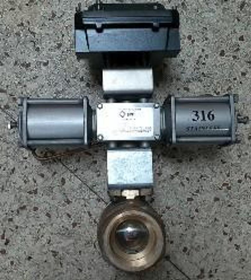 Used APOLLO 2 ½" 600 WOG THREADED BRONZE BALL VALVE CII USA