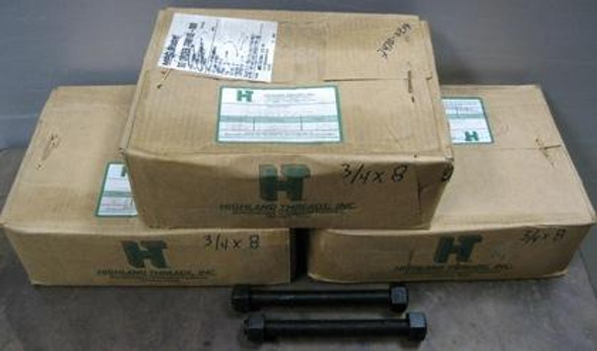 Used HIGHLAND THREADS INC. BOXES OF 35 STUDS WITH NUTS