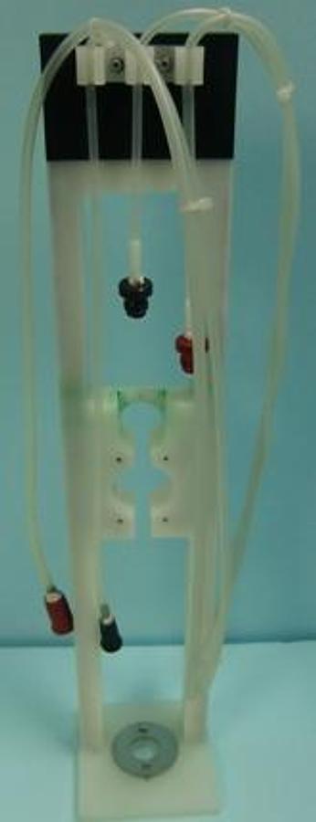 Used SCHOTT-GERATE GMBH TYP AVS/S MEASURMENT TRIPOD WITH HOSE SET NR. 156432 CE. USEABLE VISCOMETER: UBBELOHDE ACCORDING TO DIN