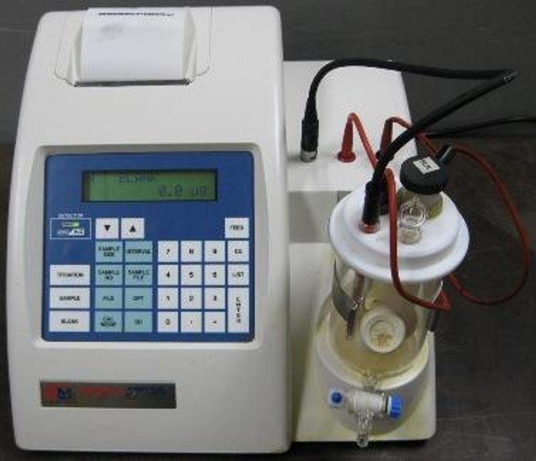 Used QTY. 1. EM SCIENCE AQUASTAR C3000 KARL FISHER COLUMETRIC TITRATOR