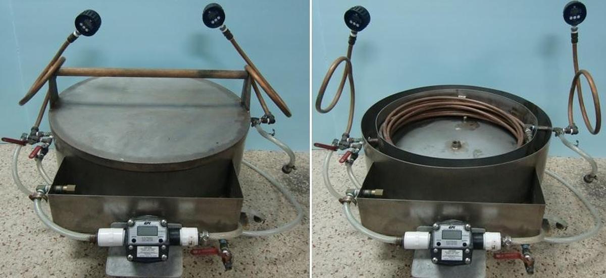Used STAINLESS STEEL HOME MADE FLOW LOOP TESTING APPARATUS USED TO