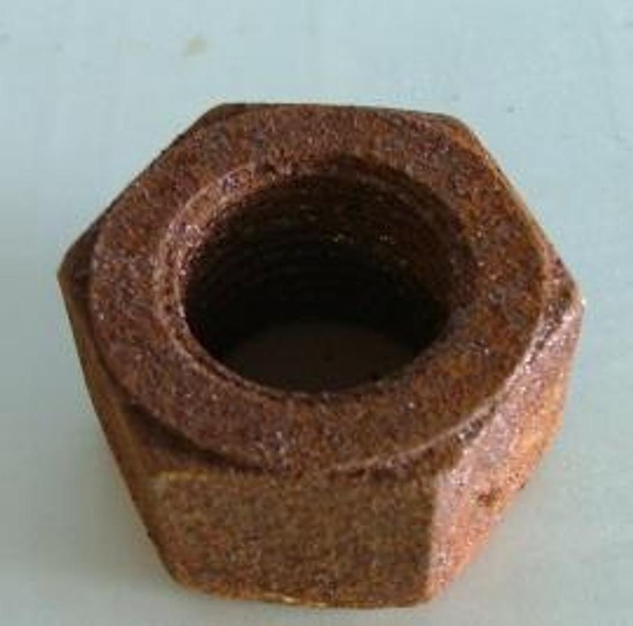 Used STEEL NUT 2-1/8" O.D. X 1-1/4" I.D.