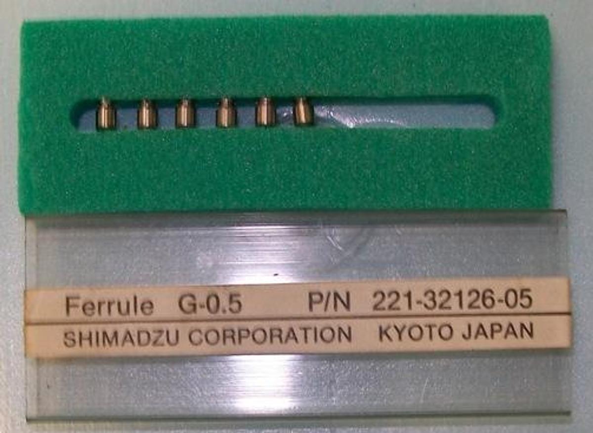 Used QTY. 6. SHIMADZU FERRULES