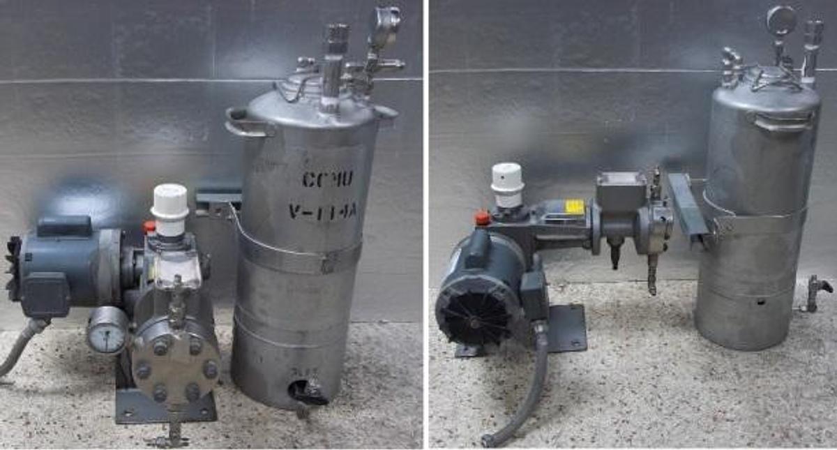Used QTY. 1. BRAN+LUEBBE METERING PUMP