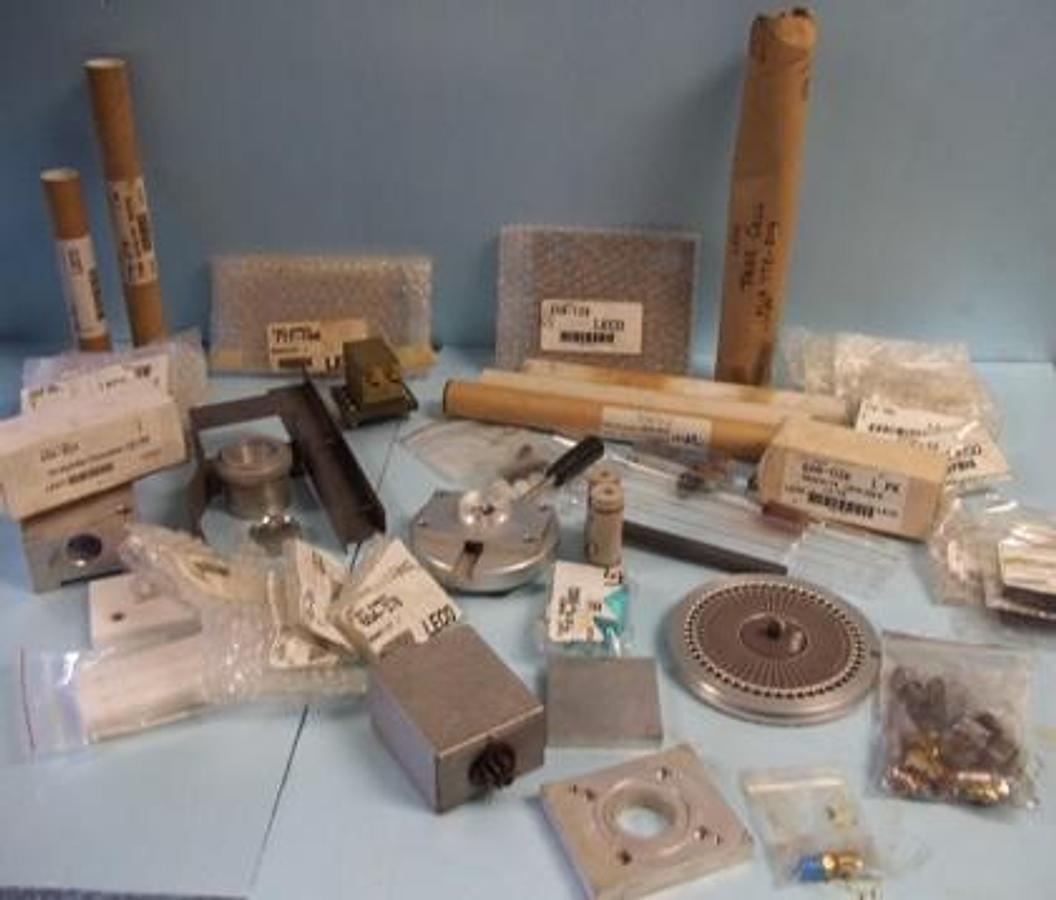 Used LOT LECO PARTS CONSISTING OF: LECO GRAPHITE CRUCIBLE 10 PACK