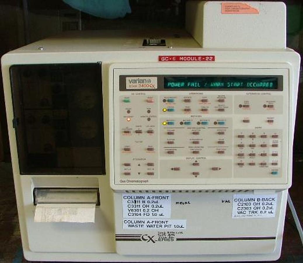 Used VARIAN STAR 3400 CX GAS CHROMATOGRAPH