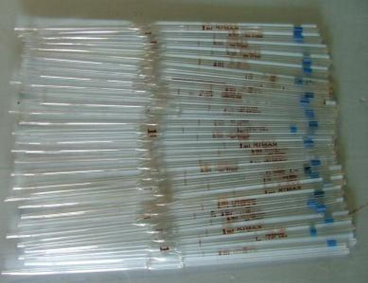 Used QTY. 29. GLASS PIPTTTES 1ML