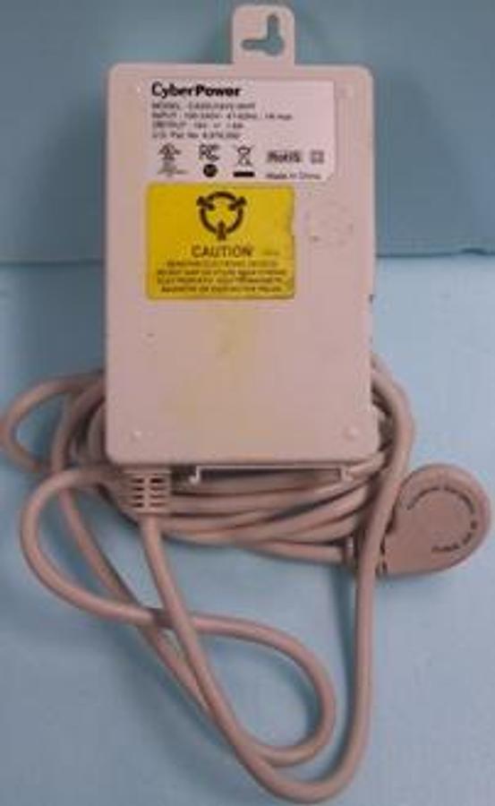 Used QTY. 1. NOKIA CYBER POWER MODEL NO.: CA25U16V2-WHT INPUT: 100-240V~ 47-63HZ ; 1A MAX OUTPUT: 16V == 1.6A P/N: 3MV00743AQBAA