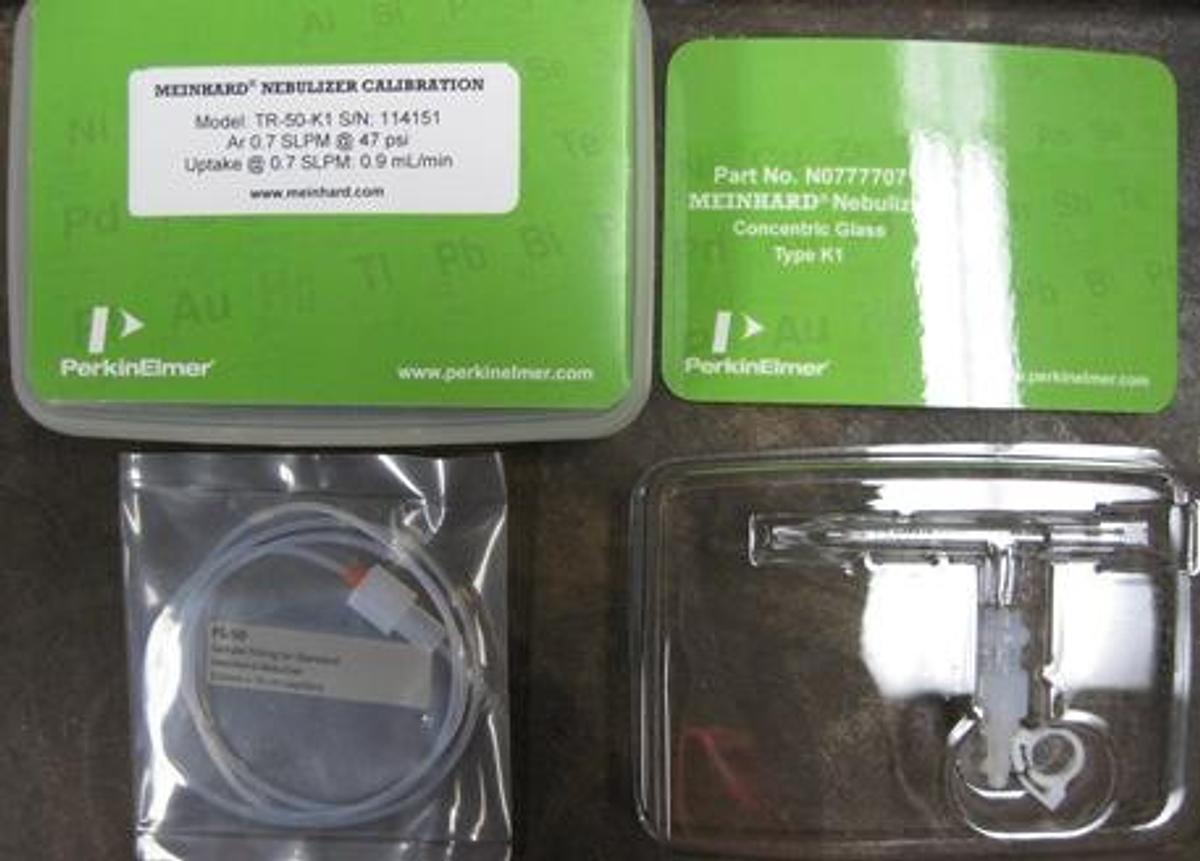 Used QTY. 1. PERKIN ELMER MEINHARD NEBULIZER TYPE K1