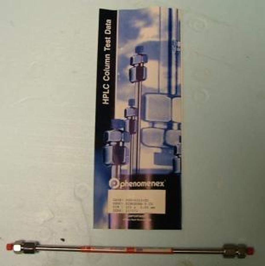 Used PHENOMENEX CAT NO 00G-4163-E0 DESCL KINGSORB 5 C8 DIM 250X4.600MM SER NO 237371 5 MICRON. .