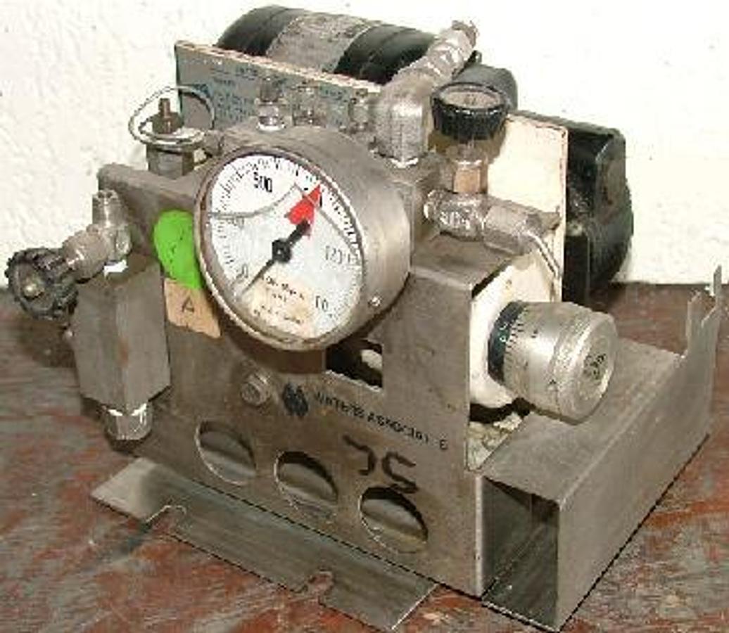 Used QTY. 1. WATERS ASSOCIATES MINI PUMP NO. 19-60042-055 MG