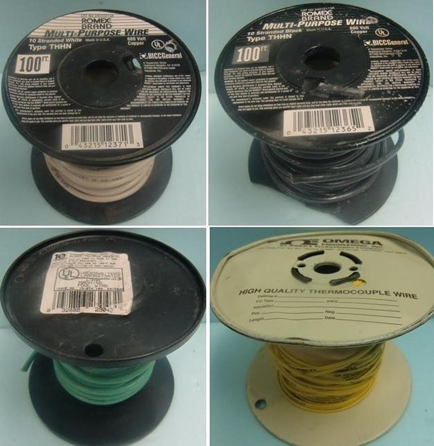 Used QTY. 4. ROLLS (REELS) . WIRE CONSISTING OF: 1). REEL BICC GENERAL CABLE INDUSTRIES