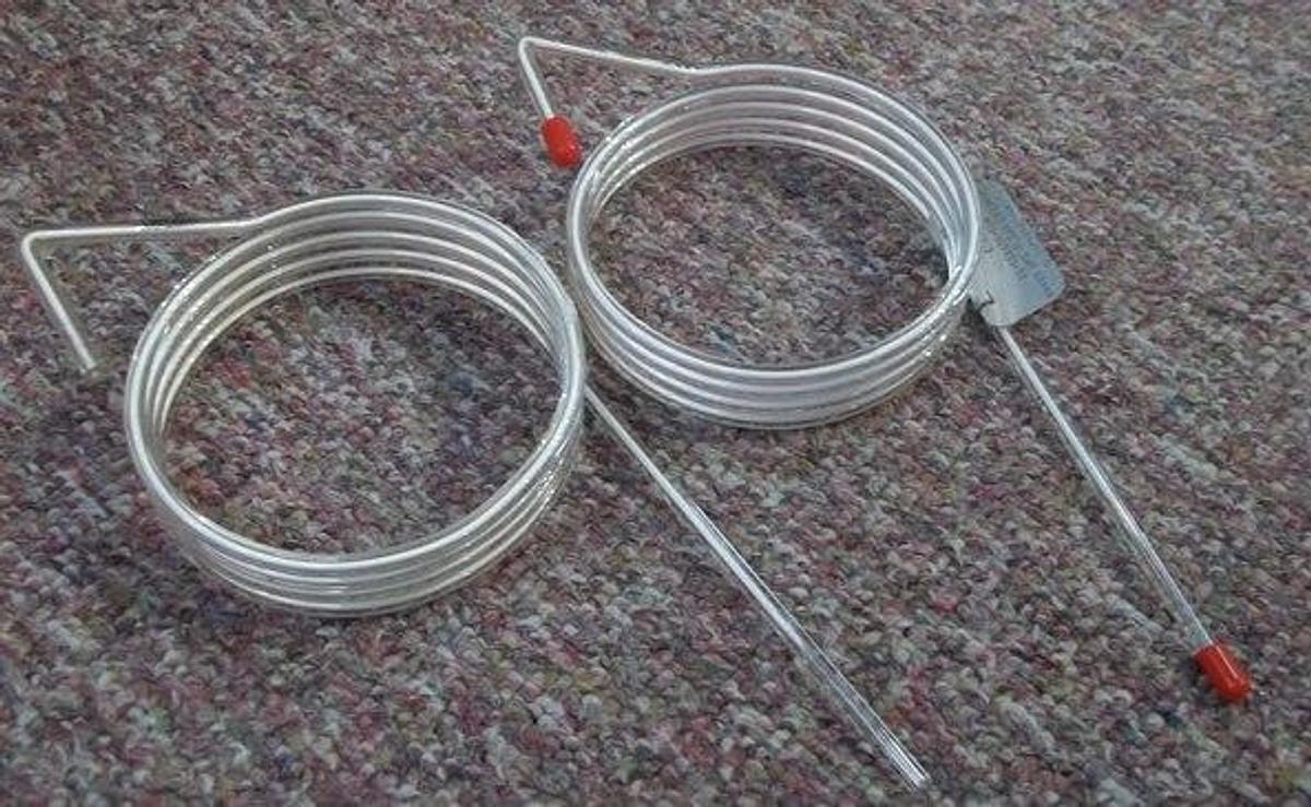 Used VARIAN GLASS CAPILLARY TUBES N-OCTANE/PORASIL C