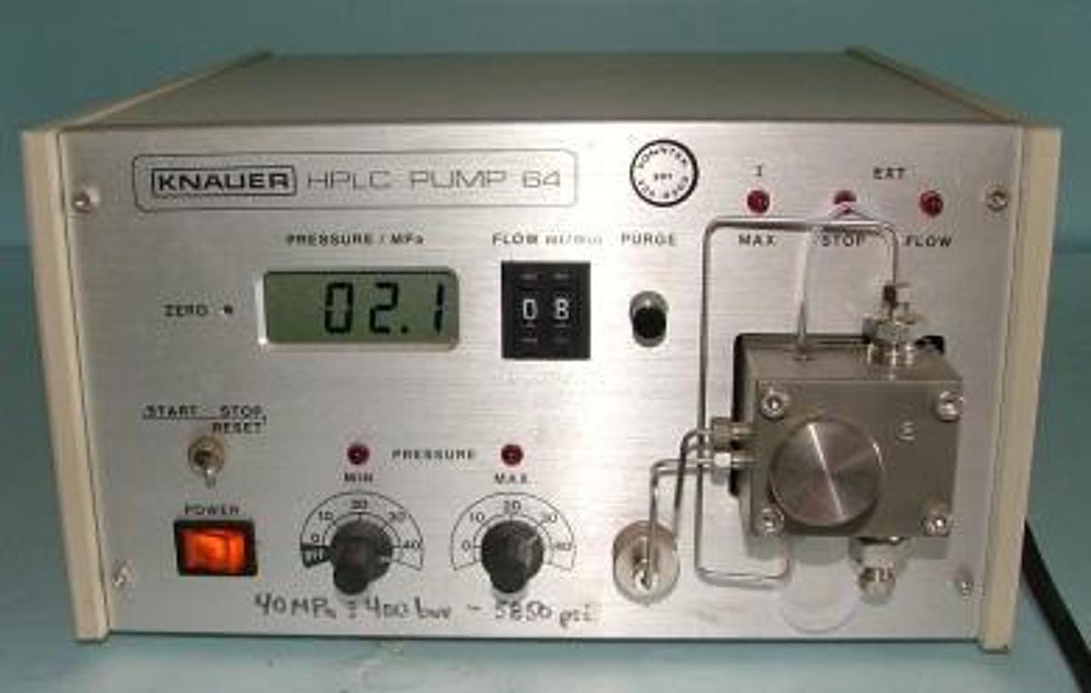Used KNAUER HPLC PUMP 64 MADE IN GERMANY 110V-220V 100VA.