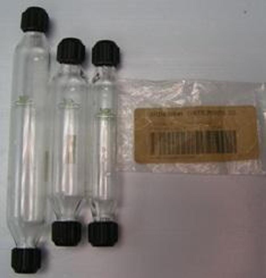 Used BUCHI GLASS TUBE WITH CAPS 75 ML