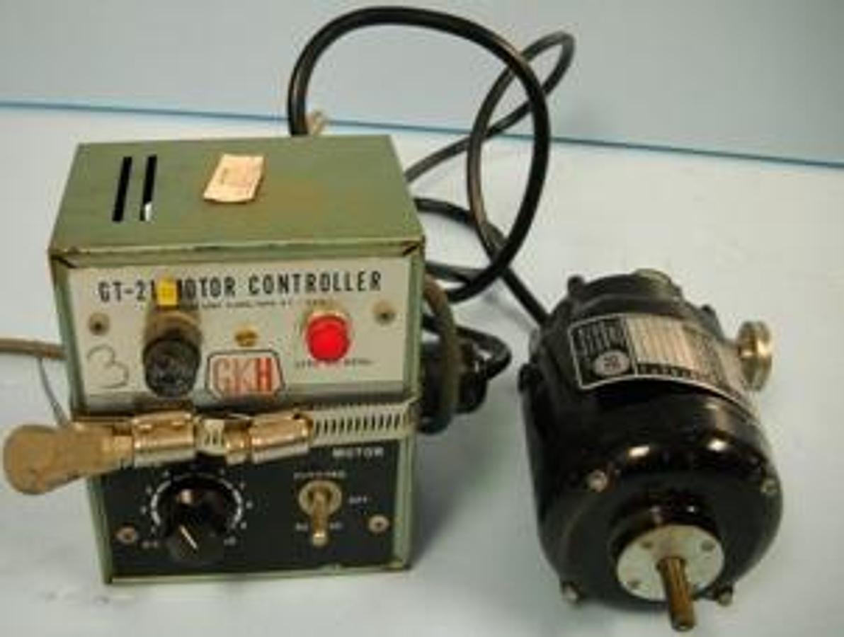 Used G.K. HELLER CORP OVERHEAD STIRRER WITH G.K. HELLER CORP GT-21 MOTOR CONTROLLER