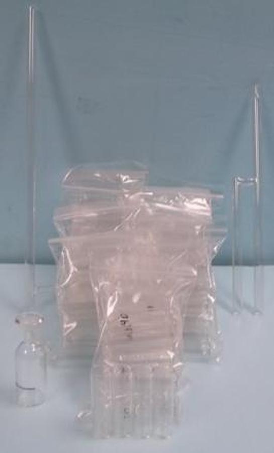 Used QTY. 1. LOT OF GLASSWARE FOR ROSEMOUNT TEKMAR DOHRMANN DX-2000 WITH FLYNN GLASSBLOWING SEPERATION