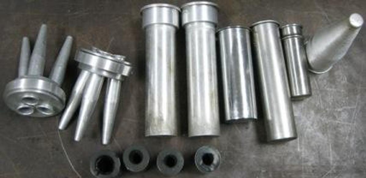 Used LOT L-K INDUSTRIES OR KOEHLER BENCHMARK 2000 ALUMINUM CENTRIFUGE SWINGING BUCKET CENTRIFUGE TUBE HOLDERS