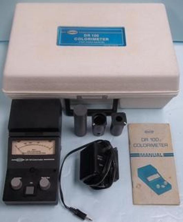 Used QTY. 1. HACH DR 100 COLORIMETER COD (HIGH RANGE)