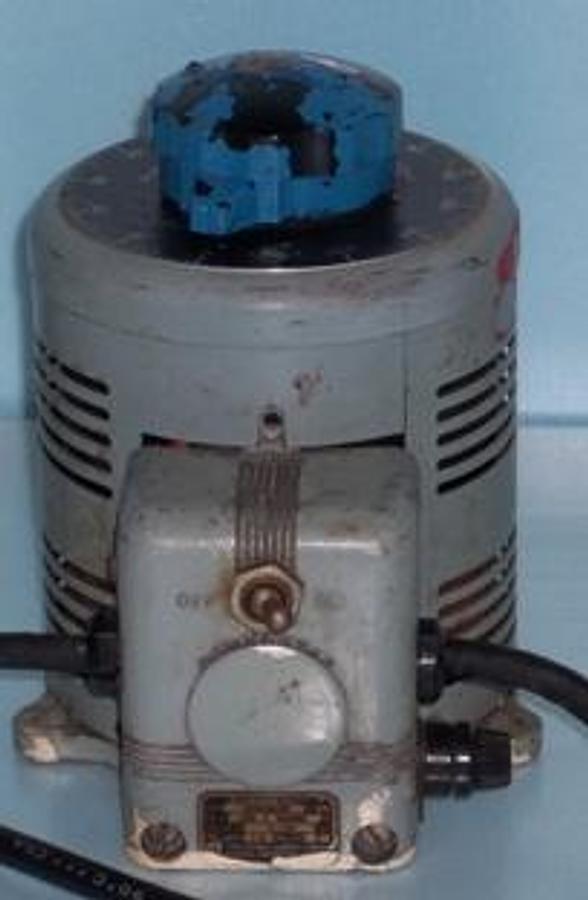Used POWERSTAT VARIABLE AUTO TRANSFORMER 120V 50/60HZ. TYPE 116-1030.