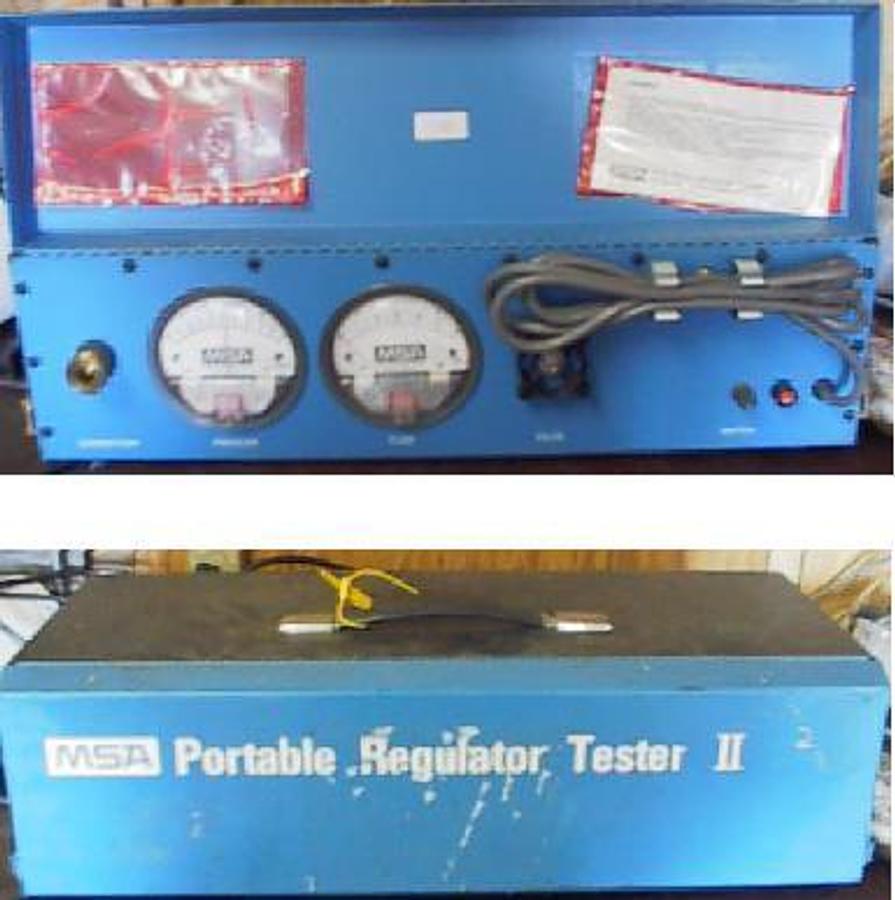 Used MSA PORTABLE REGULATOR TESTER II DWYER P/N: 486668