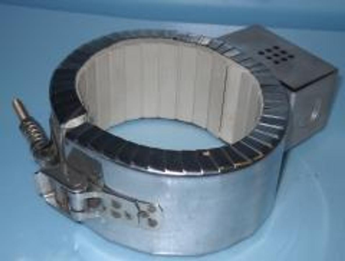 Used QTY. 1. UNI-FLOW OUTER DIE TOP HEATER BAND CLT TC 171250 2B-01-G CLT190 0200C3 2985W 480V K84 19" X 2".