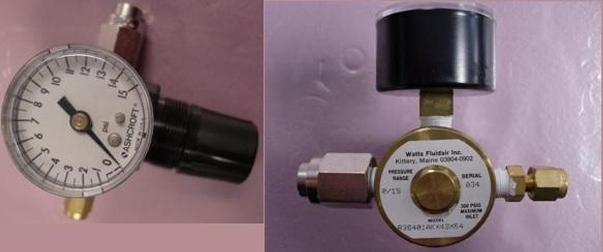 Used QTY. 1. WATTS FLUID AIR INC. AIR REGULATOR PRESS RANGE 0/15