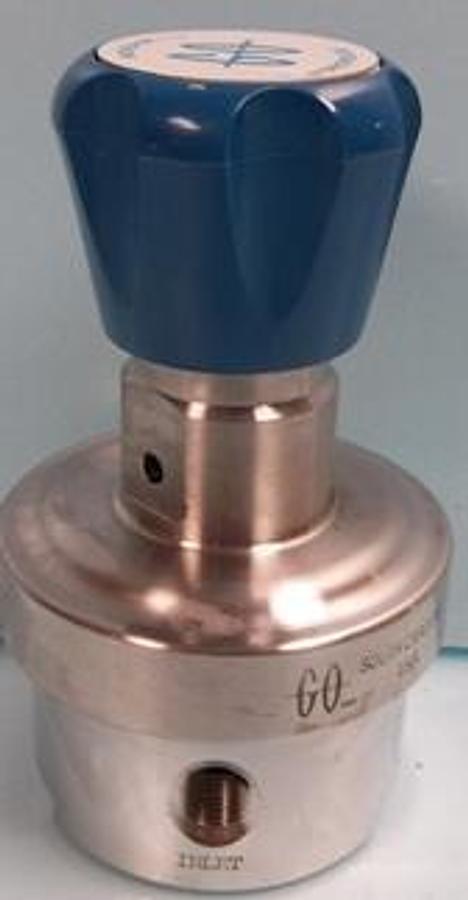 Used GO INC. REGULATOR VALVE BP8-1A11D9D111 0-25 PSIG 1.72 BAR