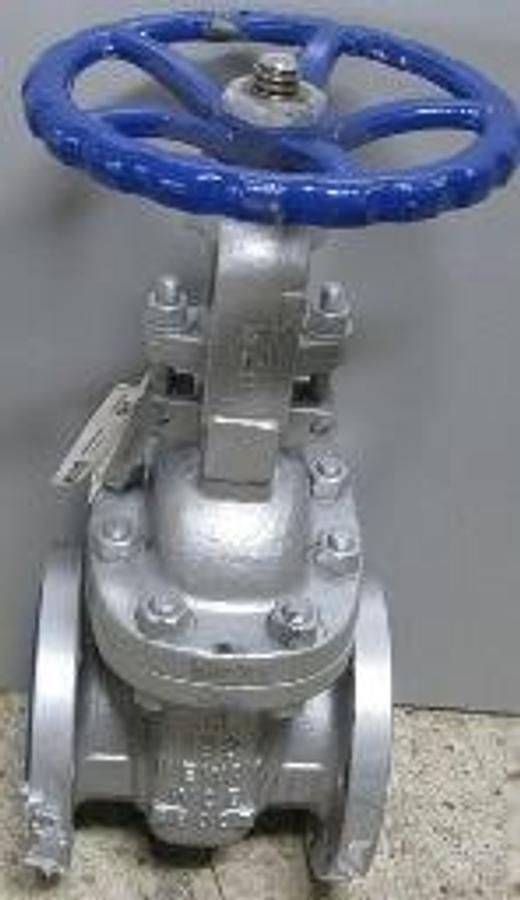 Used NEWAY 4" 150 FLANGED RAISED FACE WCB GATE VALVE 98007