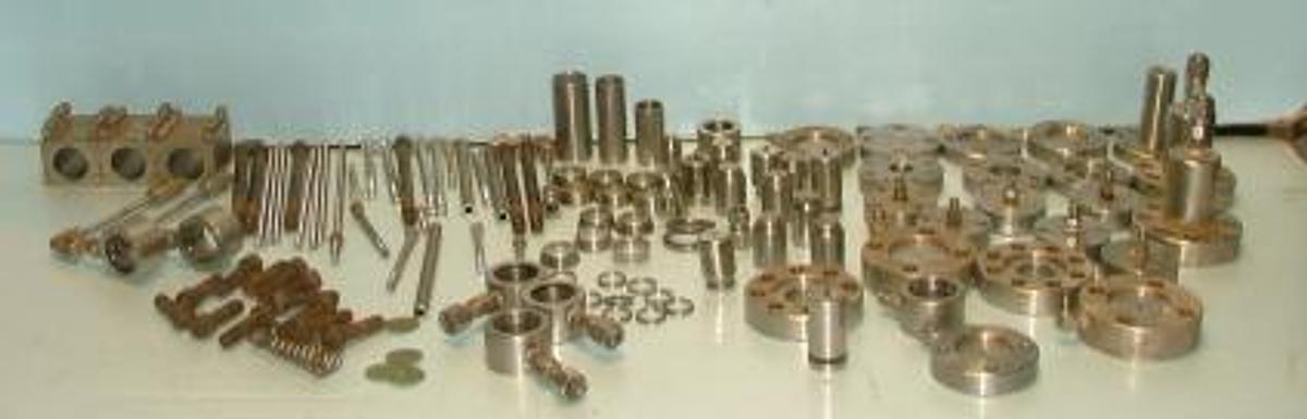 Used QTY. 1. LOT OF JACKETING APPARATUS PARTS.