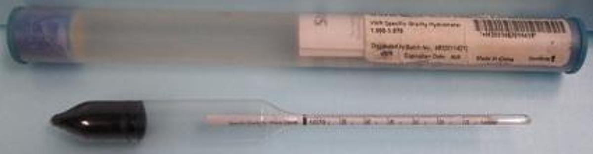 Used VWR SPECIFIC GRAVITY HYDROMETER FOR HEAVY LIQUIDS