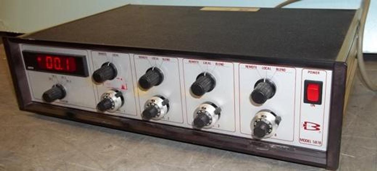 Used QTY. 1. BROOKS MODEL: 5878 4 CHANNEL CONTROLLER WITH DIGITAL DISPLAY. .